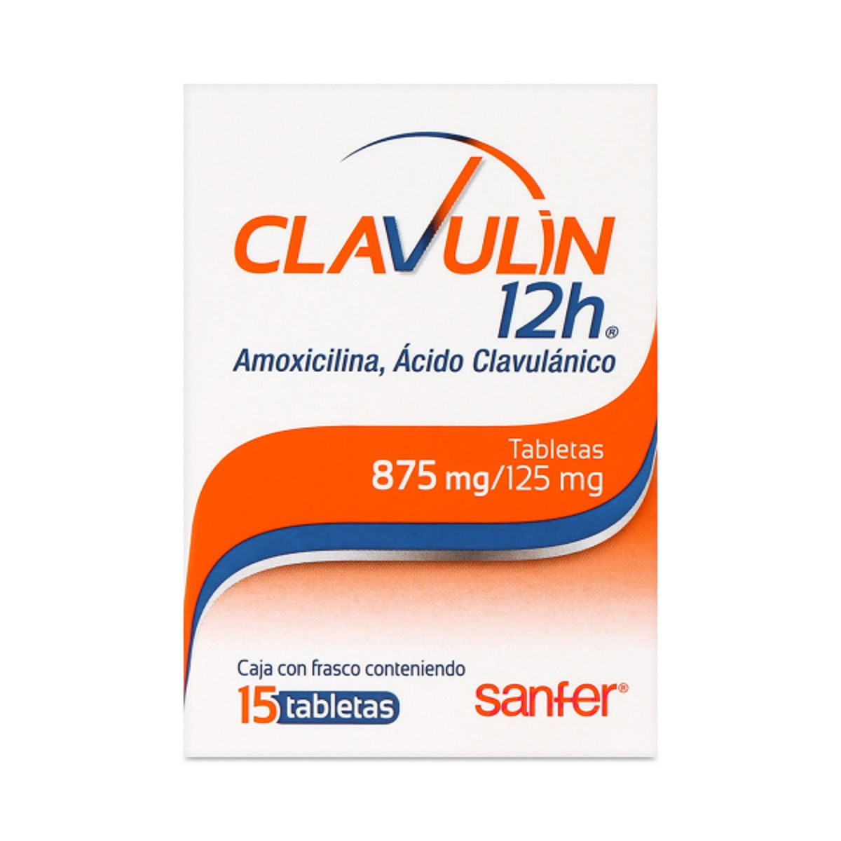 CLAVULIN 12H 875/125MG TABLETAS C/15