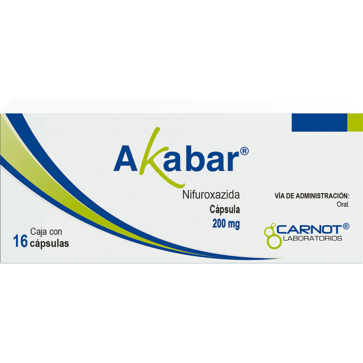 AKABAR 200MG CAPSULAS C/16