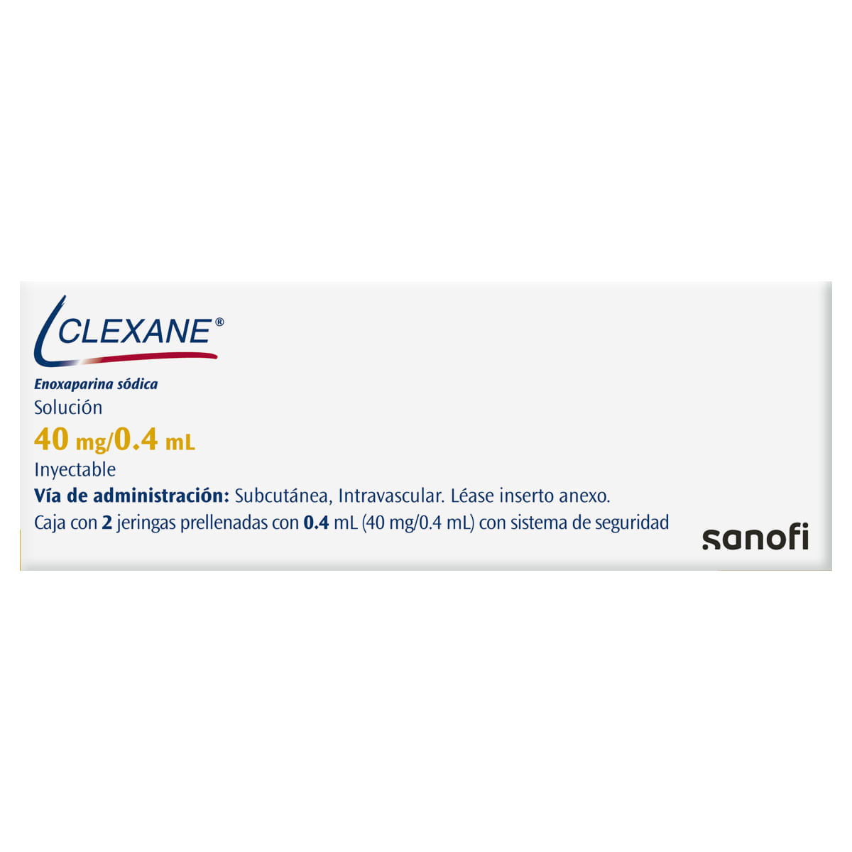 CLEXANE 40MG/0.4ML INYECTABLE C/2