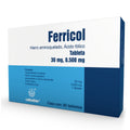 FERRICOL 30MG/500MCG TABLETAS C/30