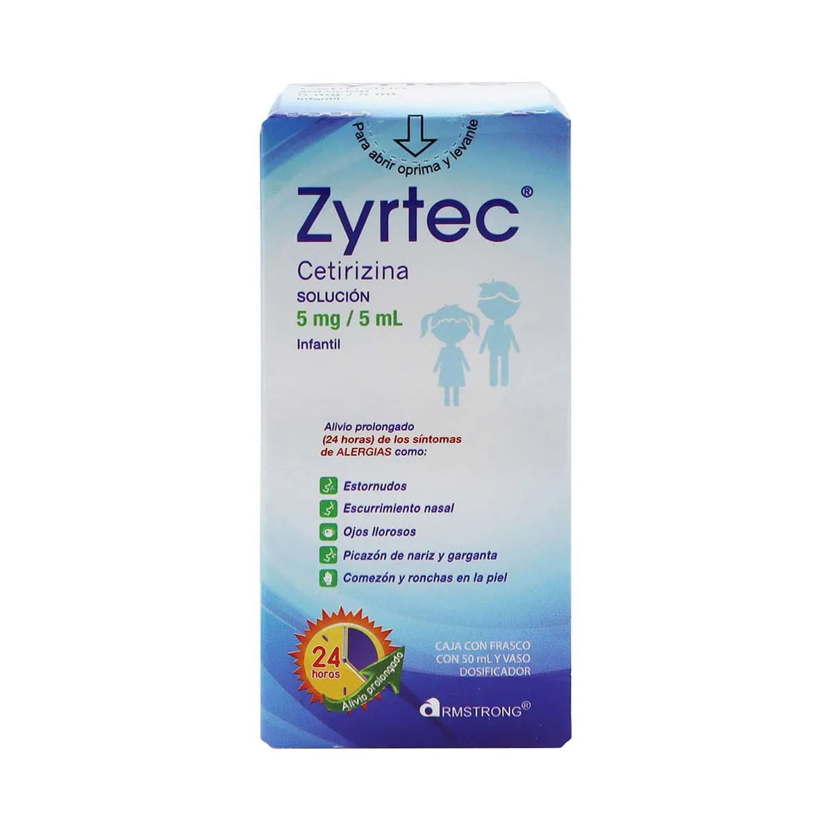 ZYRTEC 5MG INFANTIL SOLUCION 50ML C/DOSIF