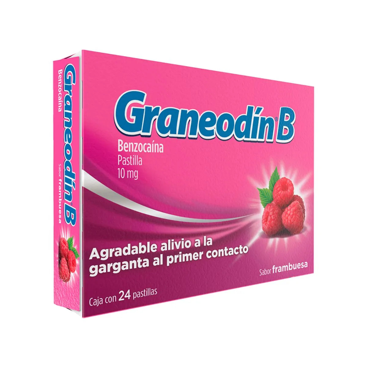GRANEODIN B 10MG FRAMBUESA PAST C/24