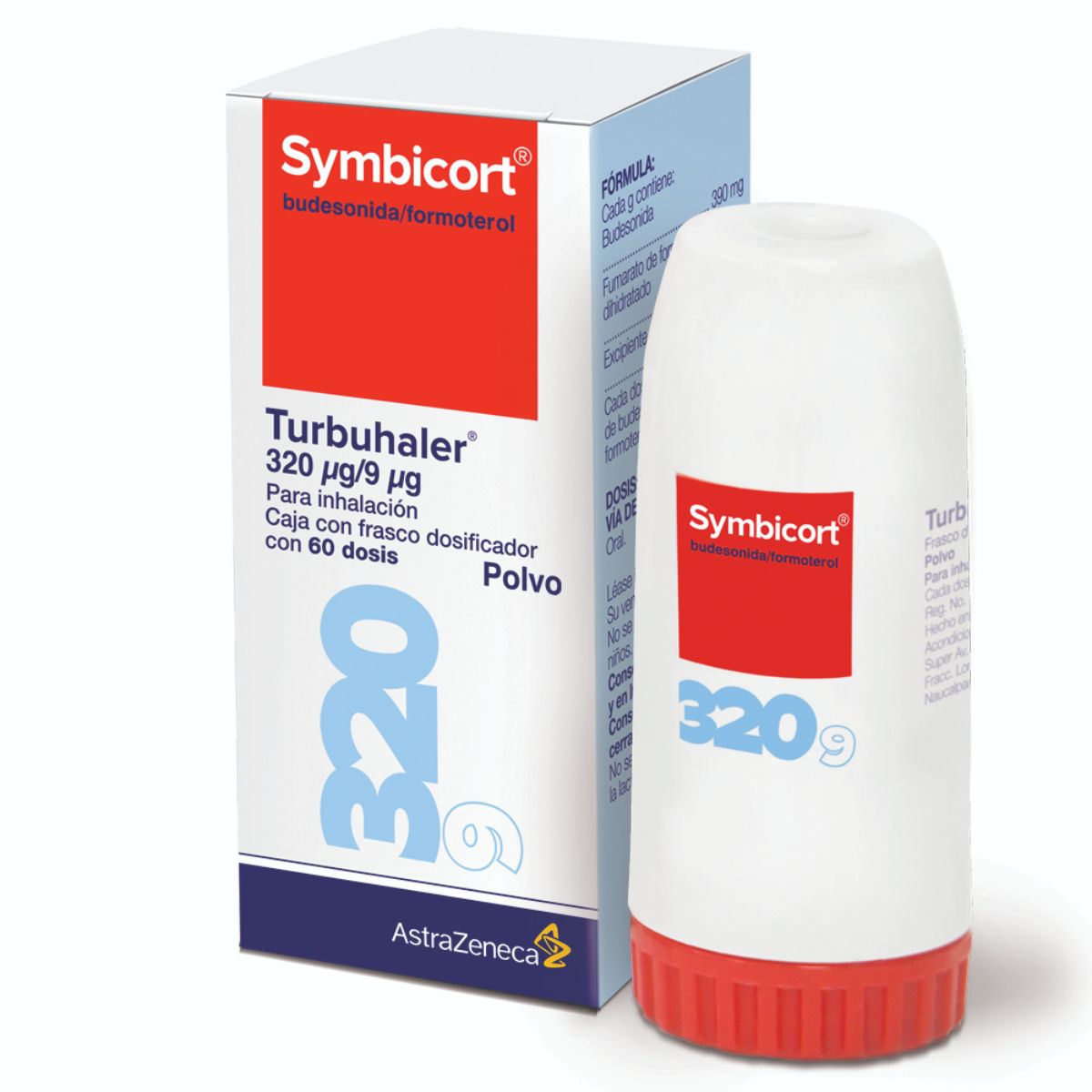 SYMBICORT 320/9MCG POLVO 60 DOSIS