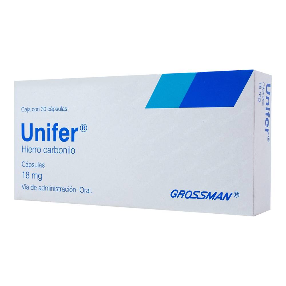 UNIFER 18MG CAPSULAS C/30