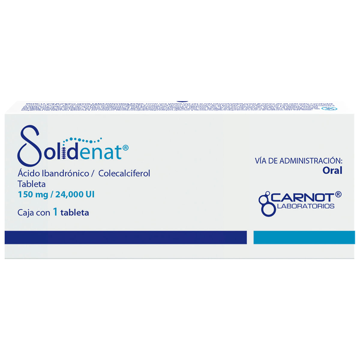 SOLIDENAT 150MG/24000UI TABLETAS C/1