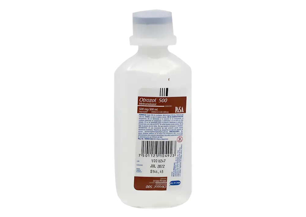 OTROZOL 500MG SOLUCION INYECTABLE 100ML