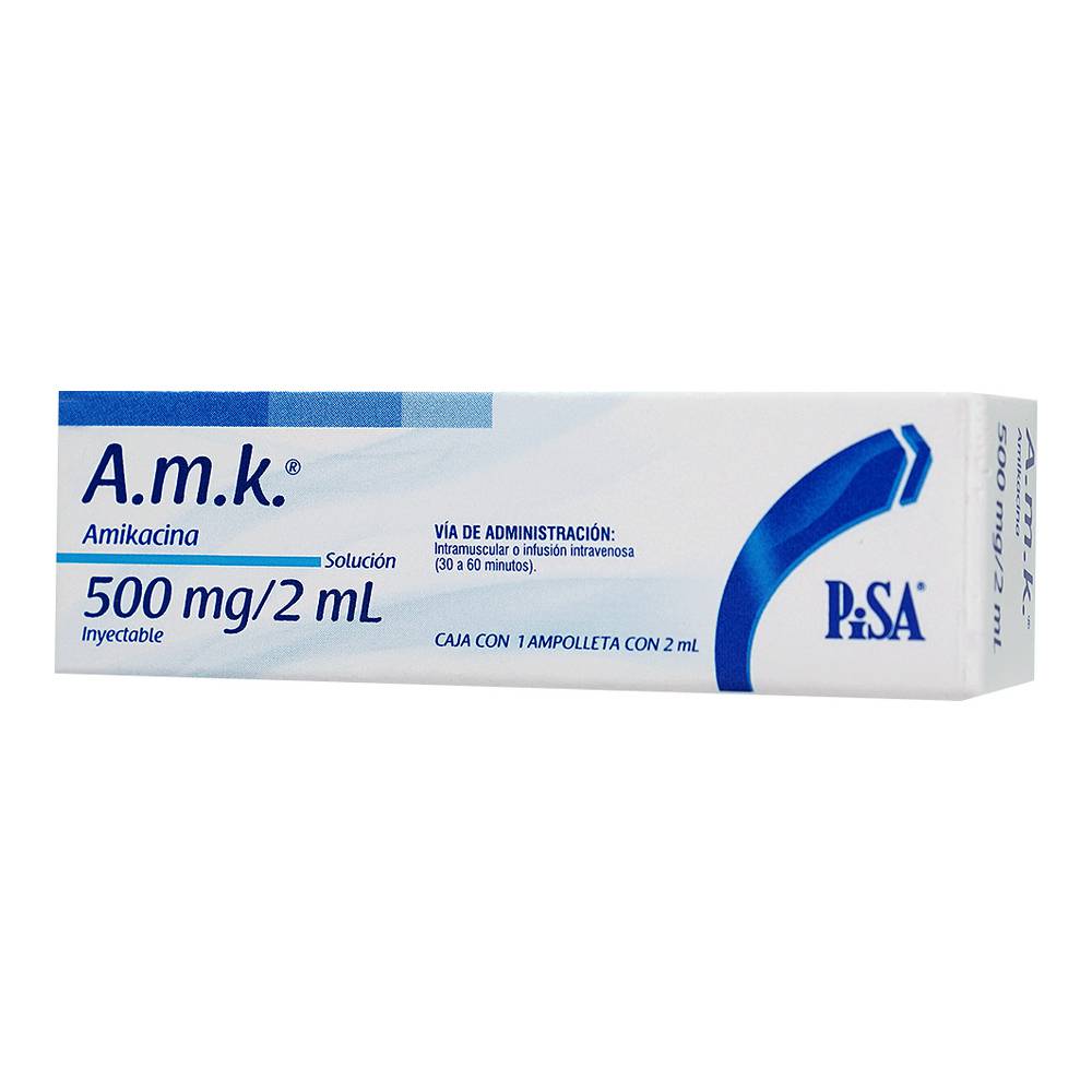 AMK 500MG/2ML INYECTABLE C/1
