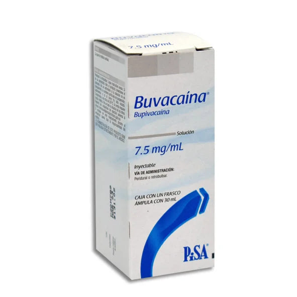 BUVACAINA 7.5MG/ML INYECTABLE FRASCO 30ML