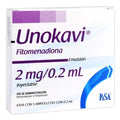 UNOKAVI 2MG/0.2ML INYECTABLE C/5 (GI)