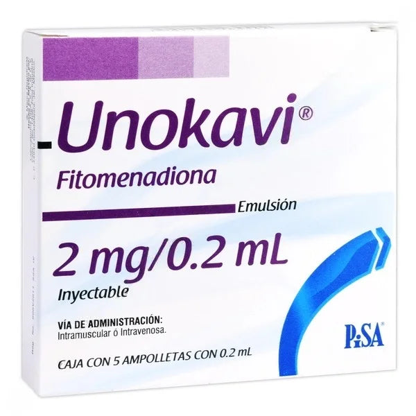 UNOKAVI 2MG/0.2ML INYECTABLE C/5 (GI)