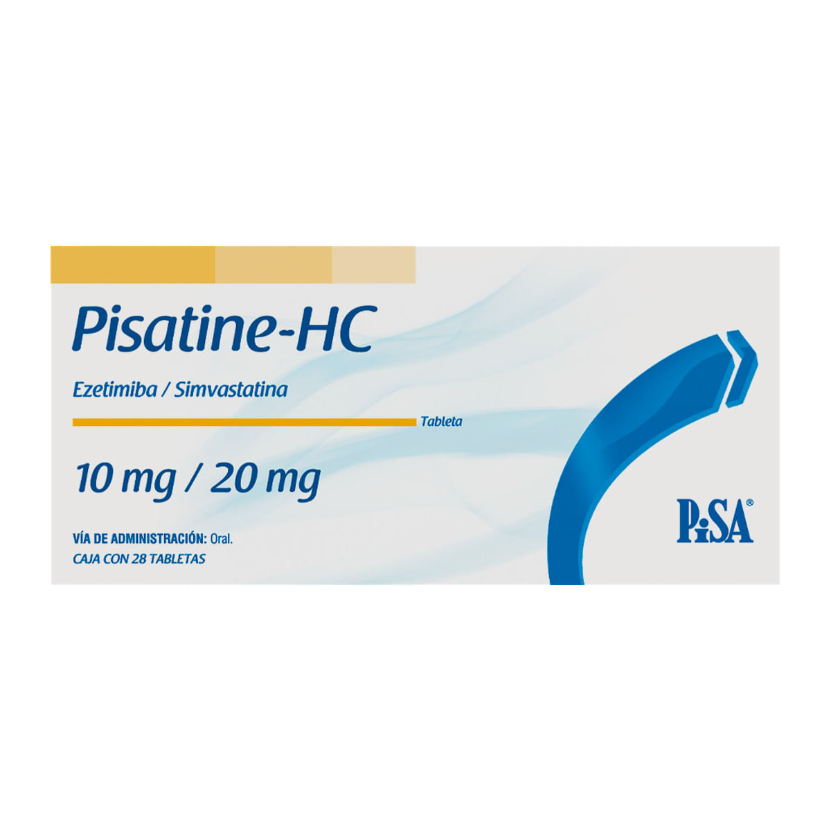 PISATINE HC 10/20MG TABLETAS C/28