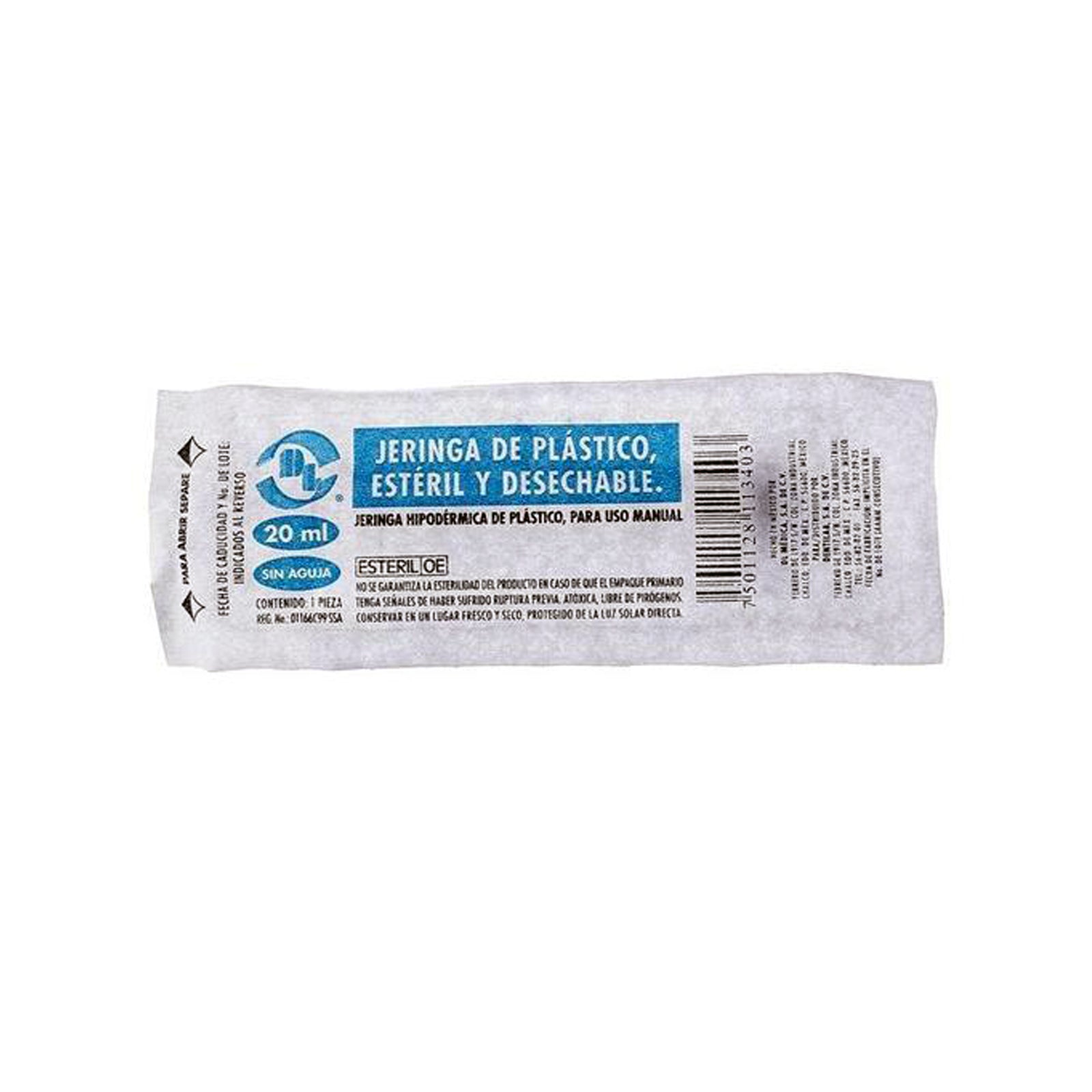 JERINGA DL S/AGUJA 20ML