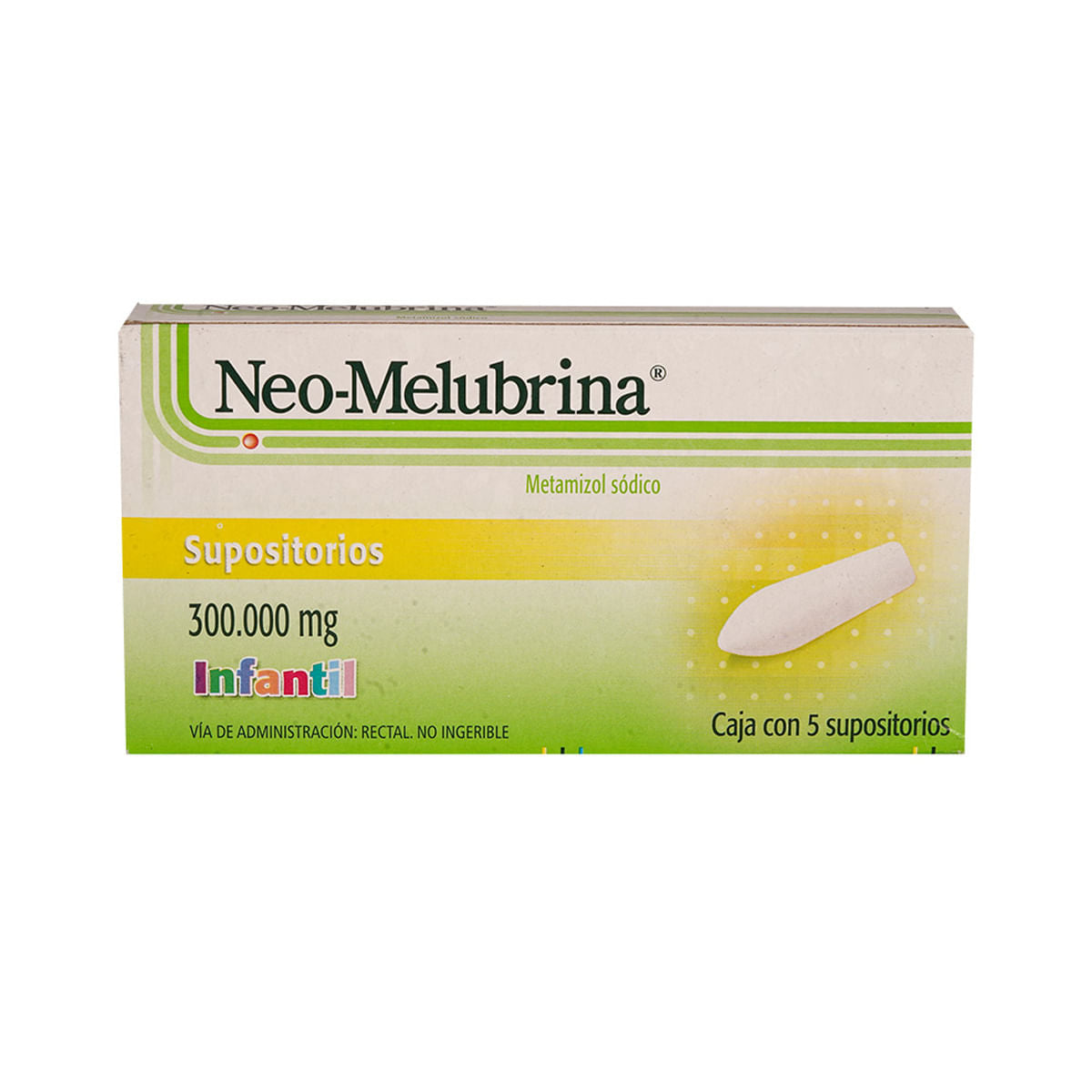 NEO-MELUBRINA 300MG SUPOSITORIOS INFANTIL C/5