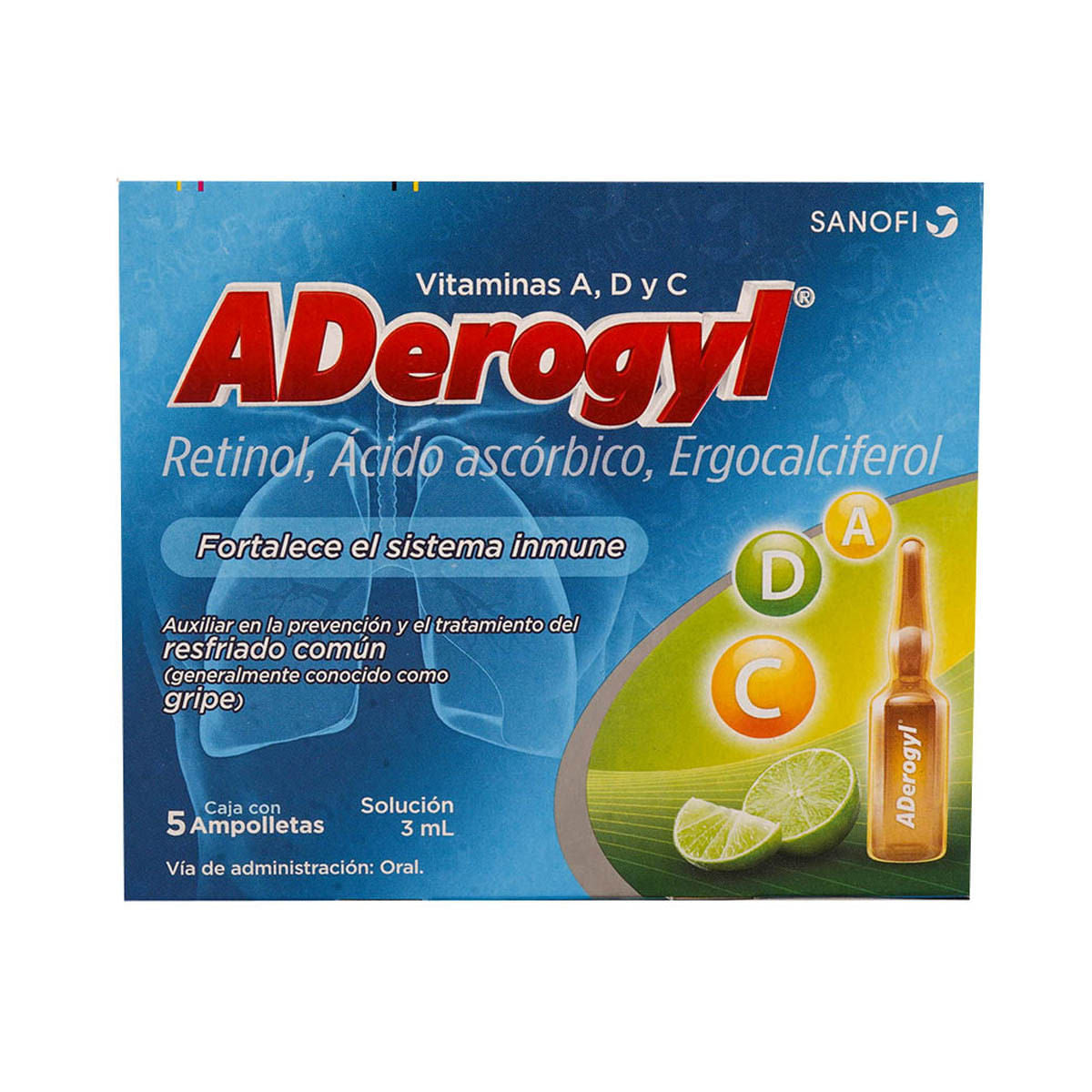 ADEROGYL SOLUCION ING 3ML C/5