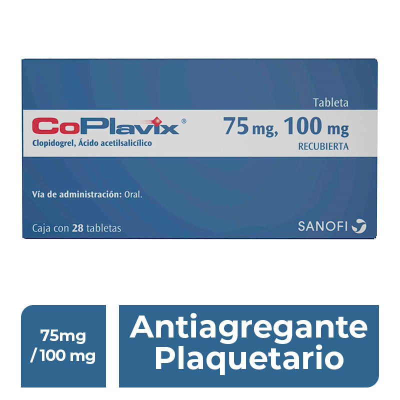 COPLAVIX 75/100MG TABLETAS C/28