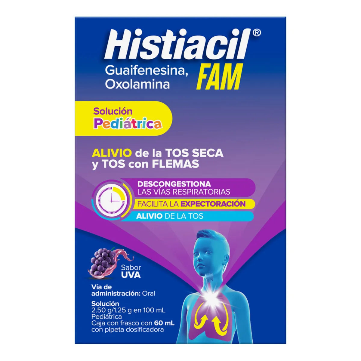 HISTIACIL FAM PEDIATRICO GOTAS UVA 60ML