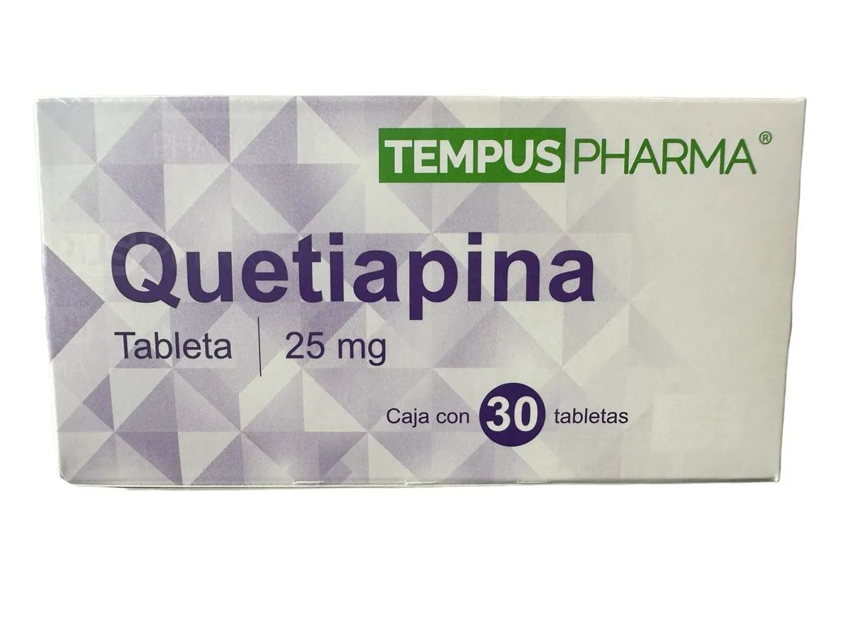 QUETIAPINA TEMPUSPHARMA 25MG TABLETAS C/30 (GI)