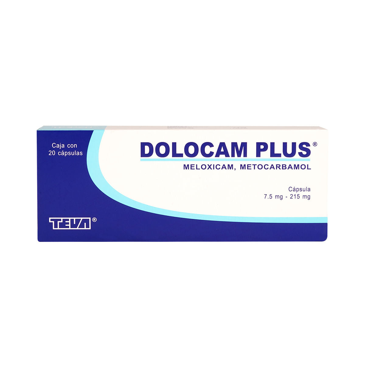 DOLOCAM-PLUS 7.5/215 MG CAPSULAS 20