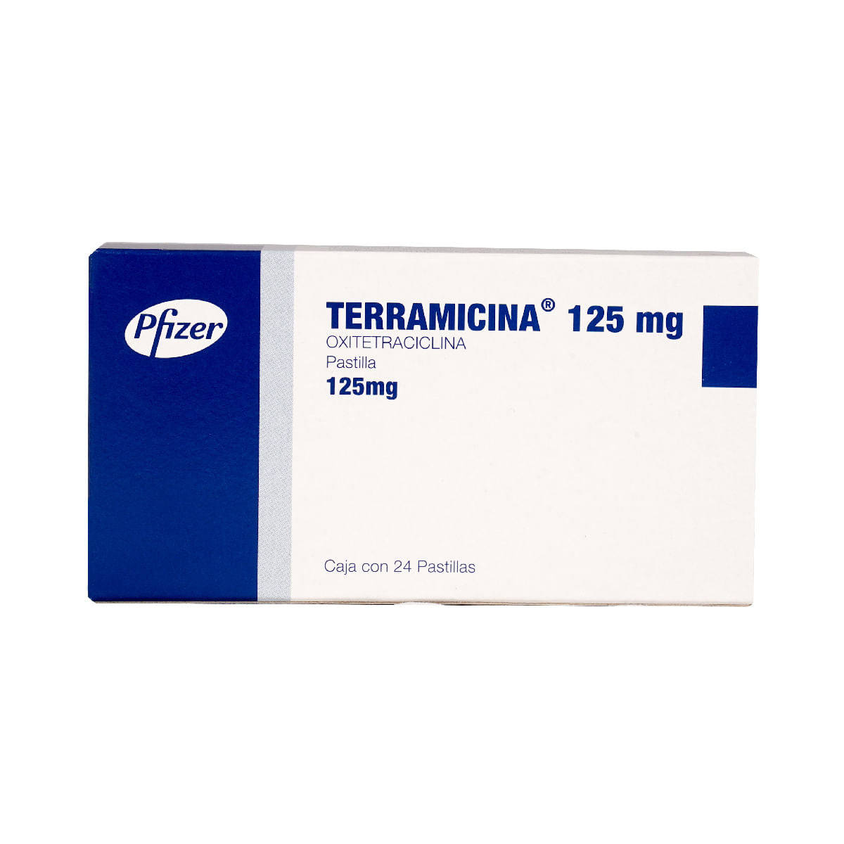TERRAMICINA TROCISCOS 125MG PAST C/24