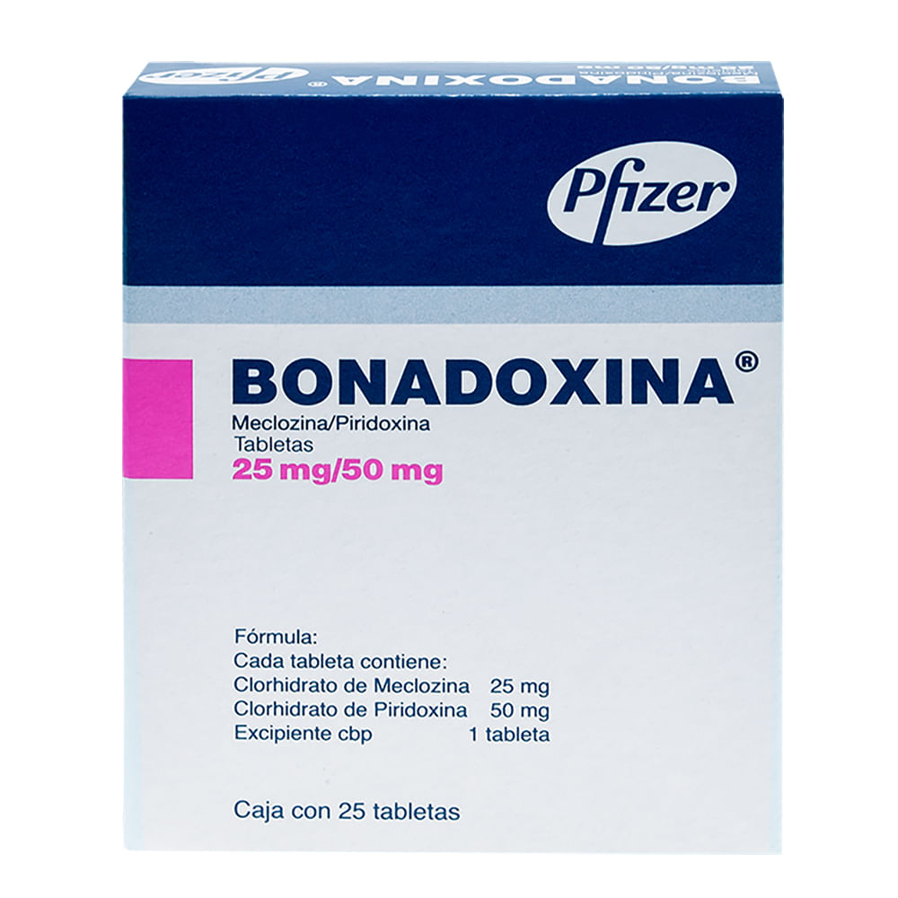 BONADOXINA 25/50MG TABLETAS C/25