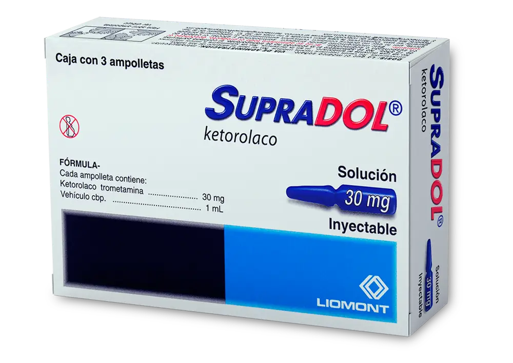 SUPRADOL 30MG/1ML INYECTABLE C/3