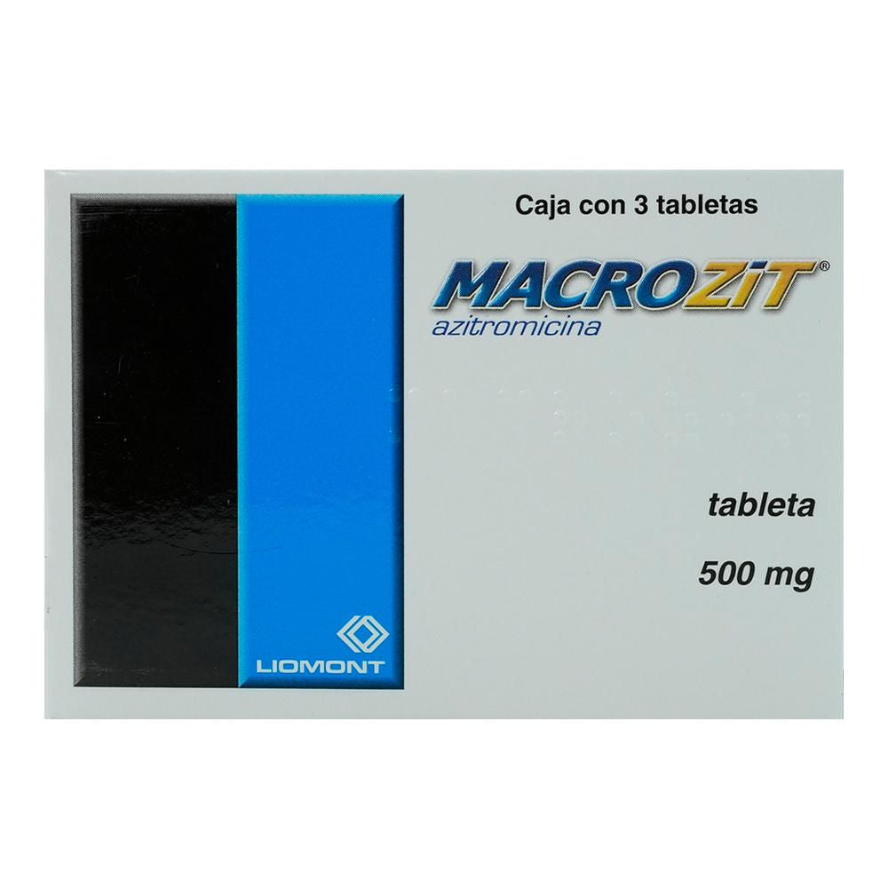 MACROZIT 500MG TABLETAS C/3