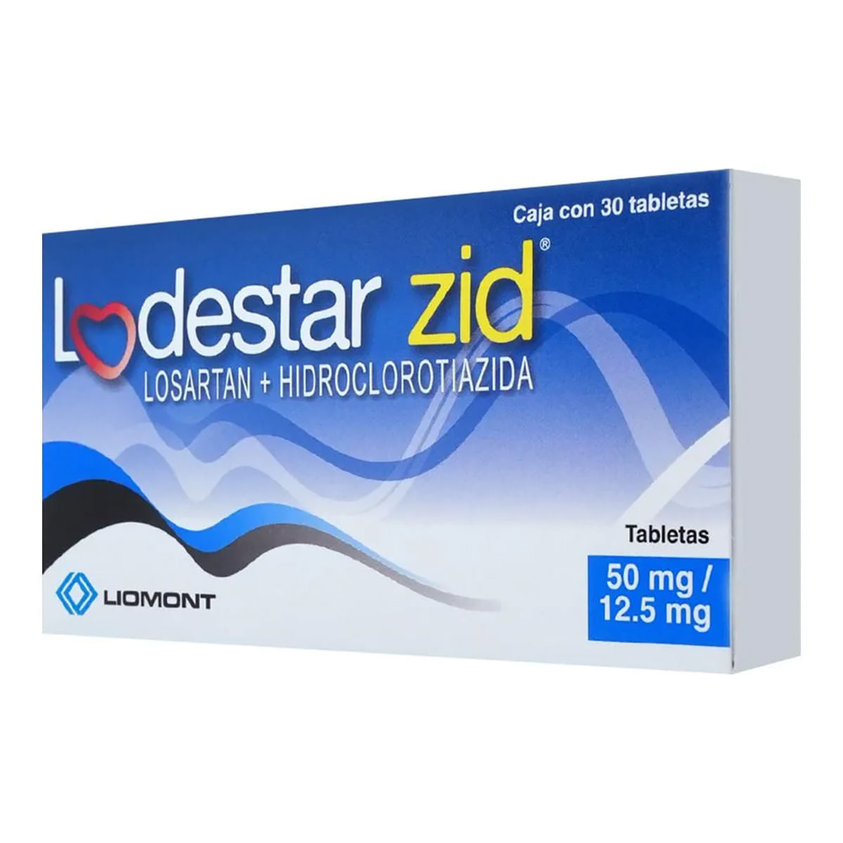 LODESTAR ZID 50/12.5MG TABLETAS C/30