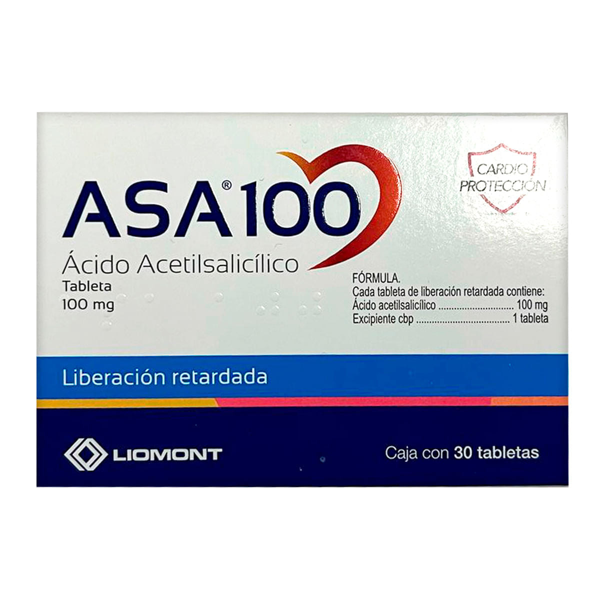 ASA 100MG TABLETAS C/30