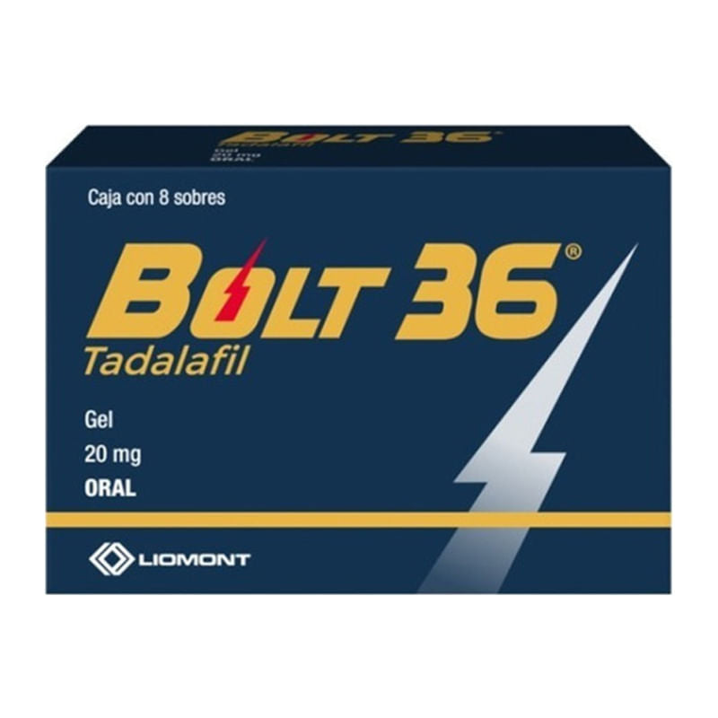 BOLT 36 GEL 20MG ORAL SOBRES C/2