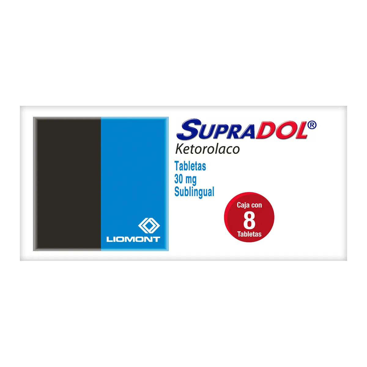 SUPRADOL SUBLINGUAL 30MG TABLETAS C/8