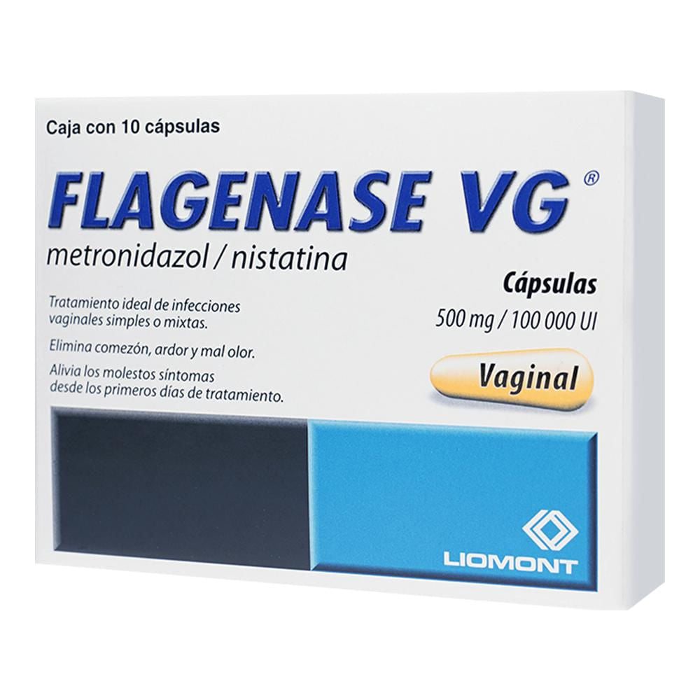 FLAGENASE VG 500MG/10000U CAPSULAS C/10