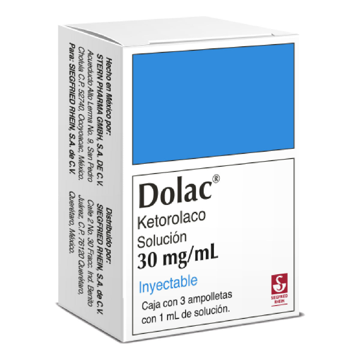 DOLAC 30MG/1ML INYECTABLE C/3