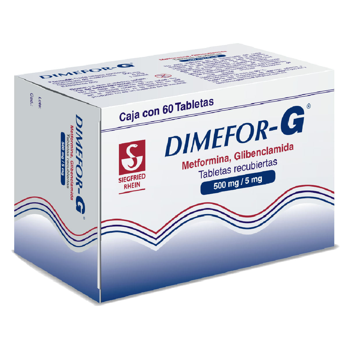 DIMEFOR G 500/5MG TABLETAS C/60