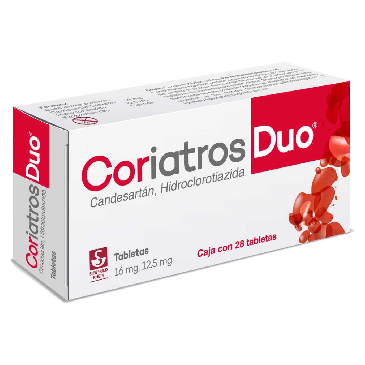 CORIATROS DUO 16/12.5MG TABLETAS C/28