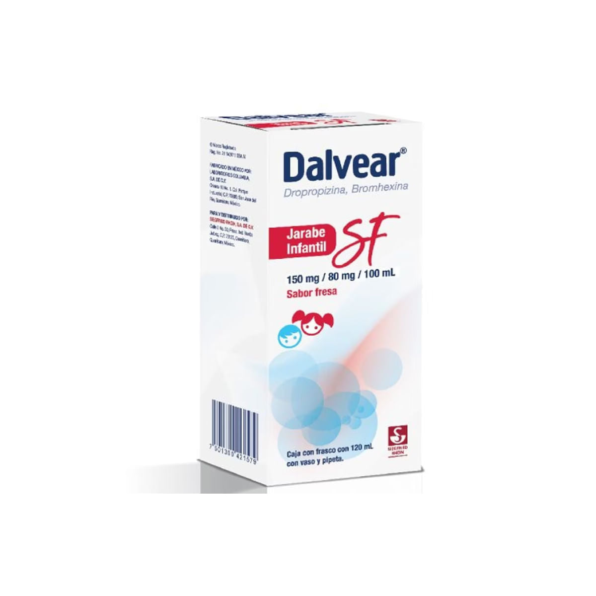 DALVEAR SF 150/80MG INFANTIL JARABE 120ML