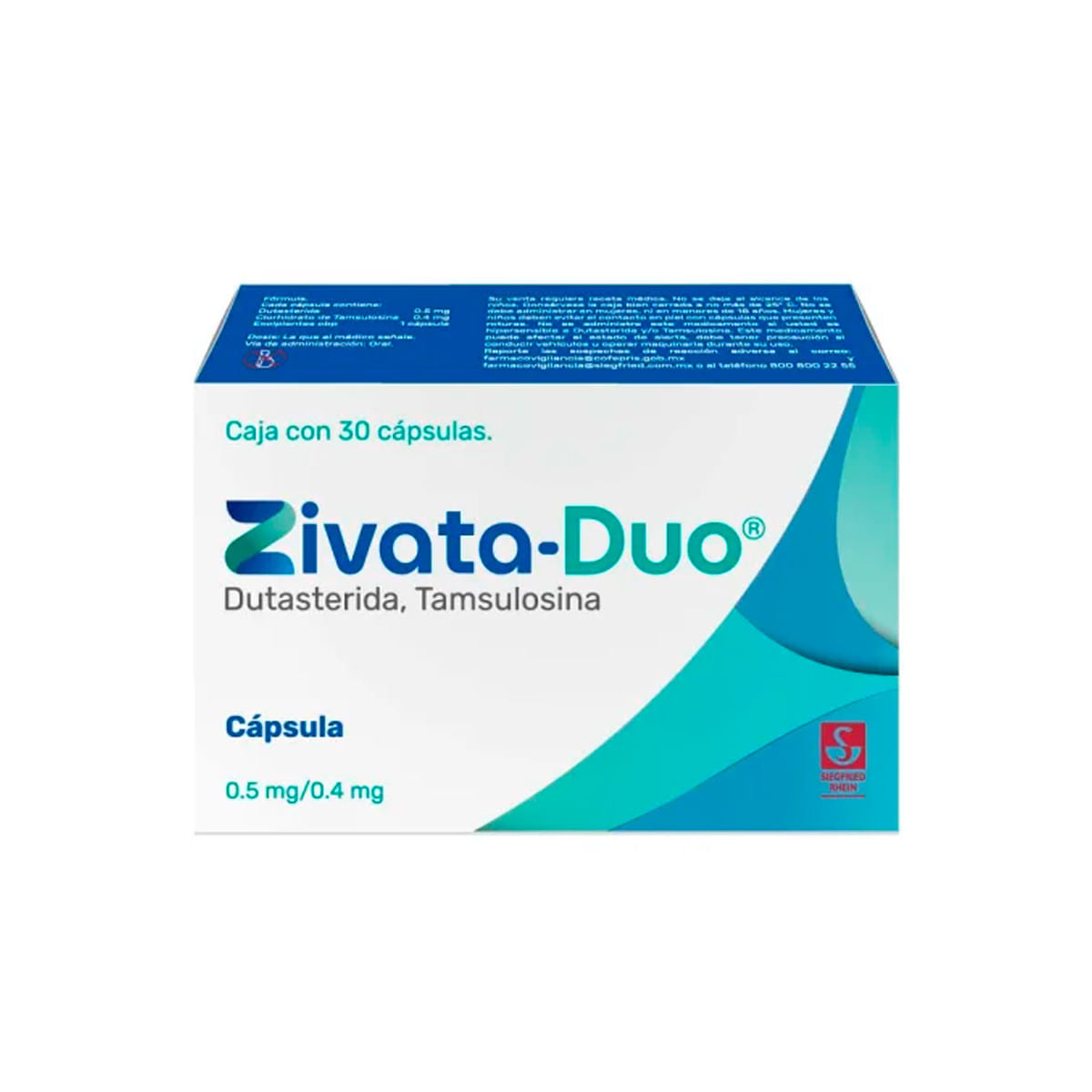 ZIVATA-DUO 0.5/0.4MG CAPSULAS C/30