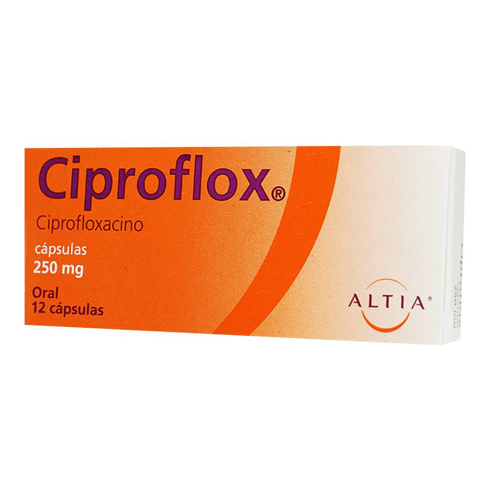 CIPROFLOX 250MG CAPSULAS C/12