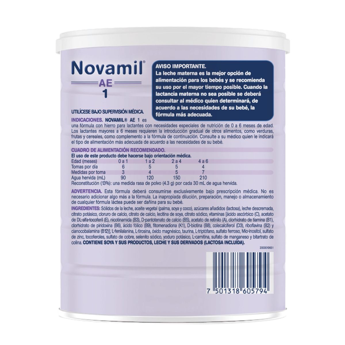 LECHE NOVAMIL AE 1 800G