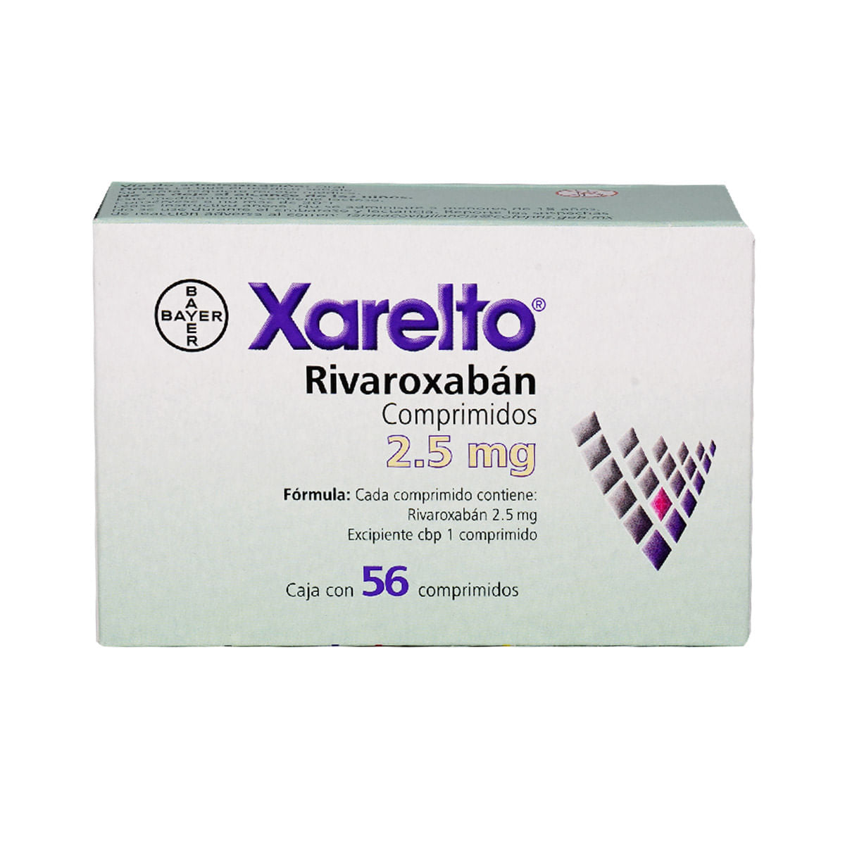 XARELTO 2.5MG COMPRIMIDOS C/56