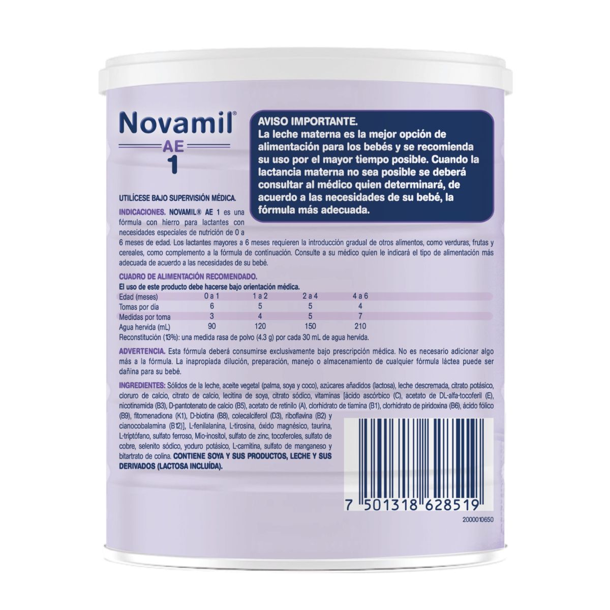 LECHE NOVAMIL AE 1 400G