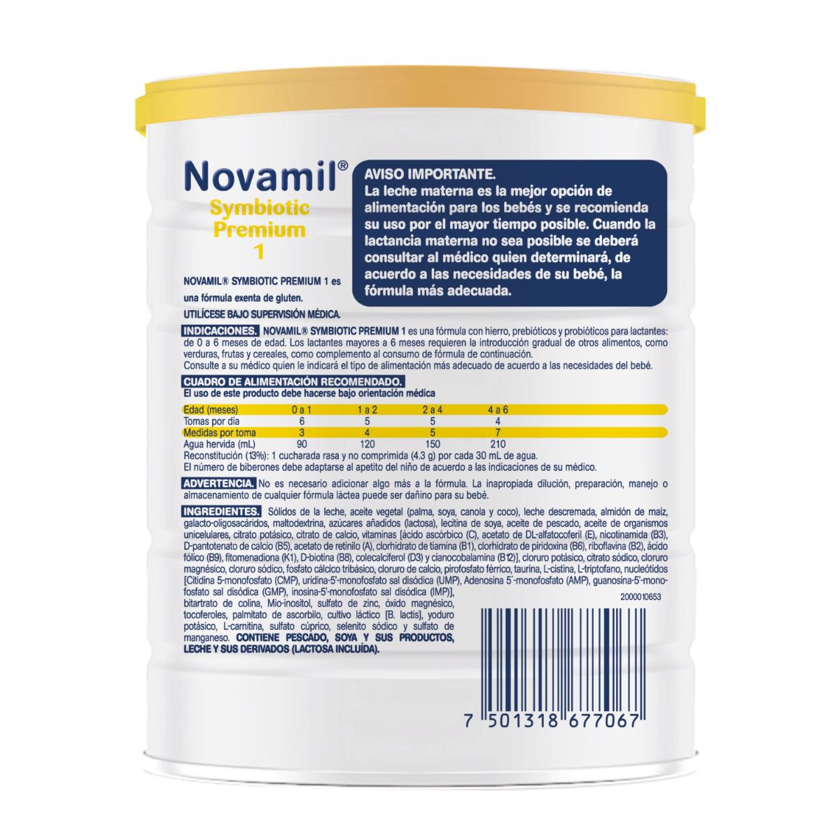 LECHE NOVAMIL SYMBIOTIC 1 PREMIUM 400G