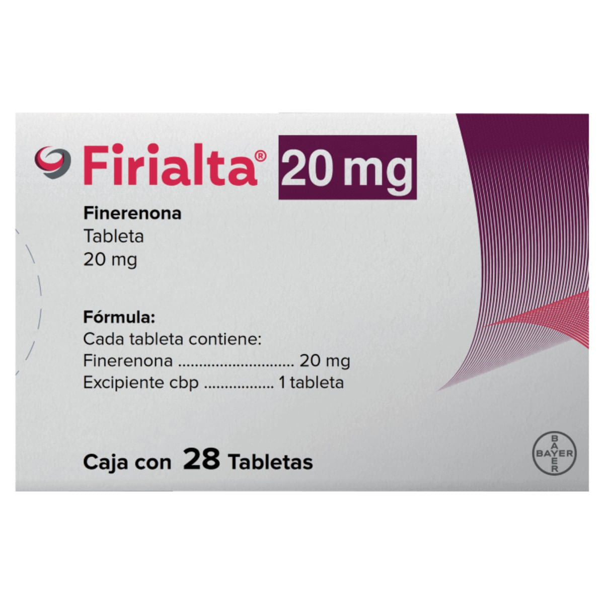 FIRIALTA 20MG TABLETAS C/28