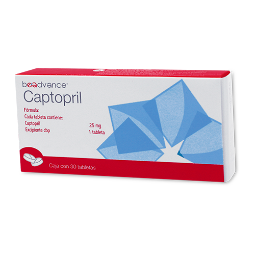 CAPTOPRIL BEADVANCE 25MG TABLETAS C/30 (GI)