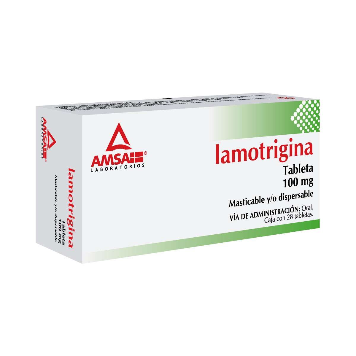 LAMOTRIGINA AMSA 100MG TABLETAS C/28 (GI)