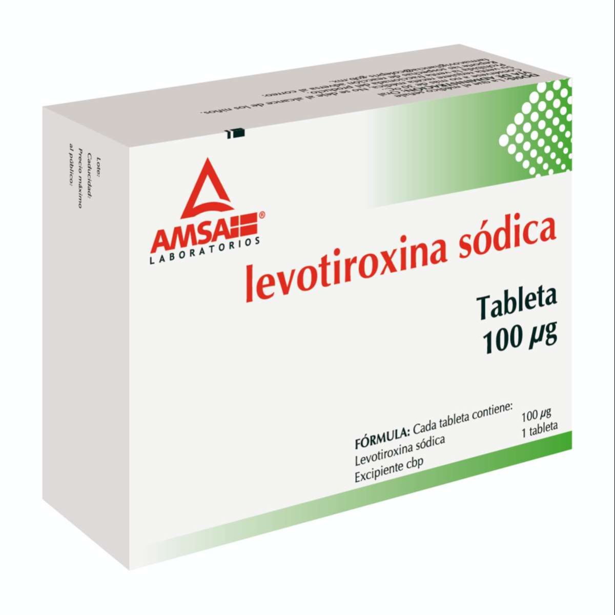 LEVOTIROXINA SODICA AMSA 100MCG TABLETAS C/100 (GI)