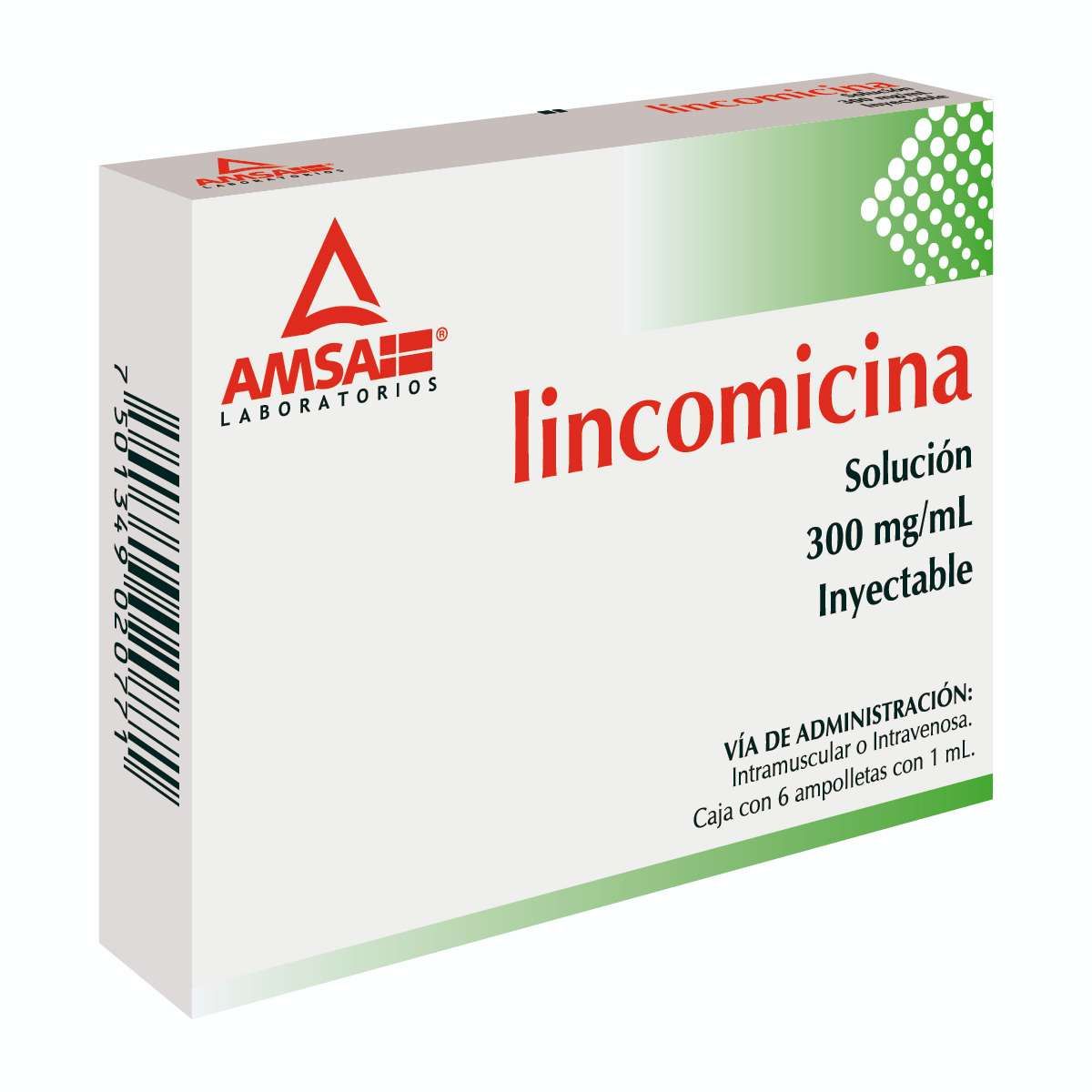 LINCOMICINA AMSA 300MG AMP C/6 (GI)