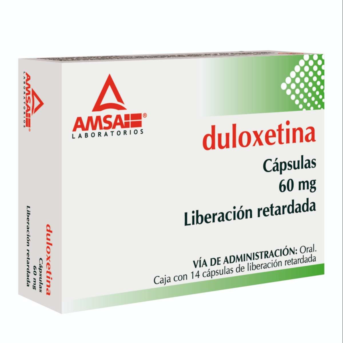 DULOXETINA AMSA 60MG CAPSULAS C/14 (GI)