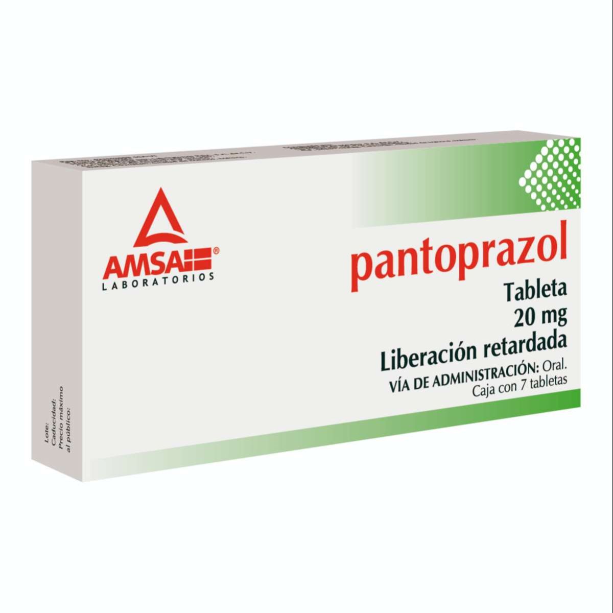 PANTOPRAZOL AMSA 20MG TABLETAS C/7 (GI)