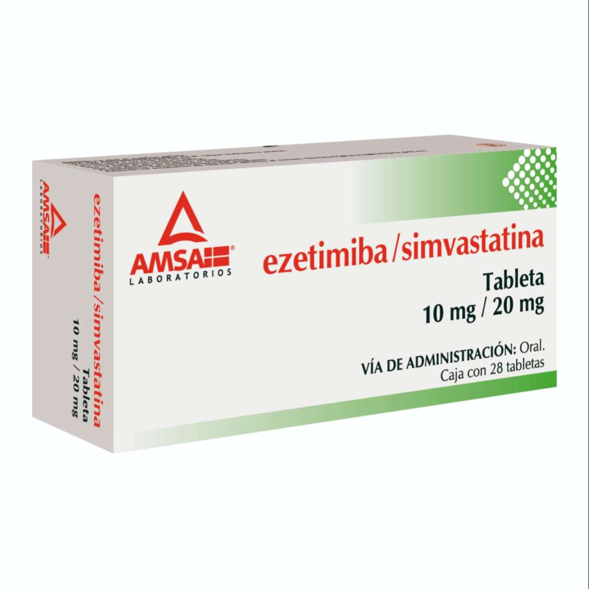 EZETIMIBA-SIMVASTATINA AMSA 10/20MG TABLETAS C/28 (GI)