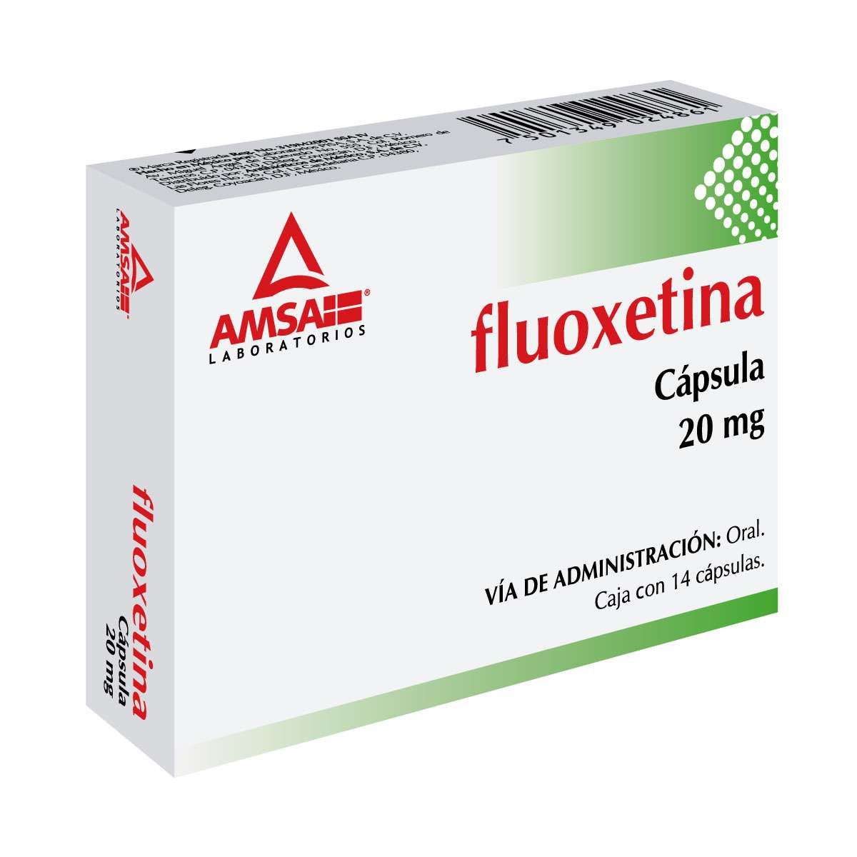 FLUOXETINA AMSA 20MG CAPSULAS C/14 (GI)